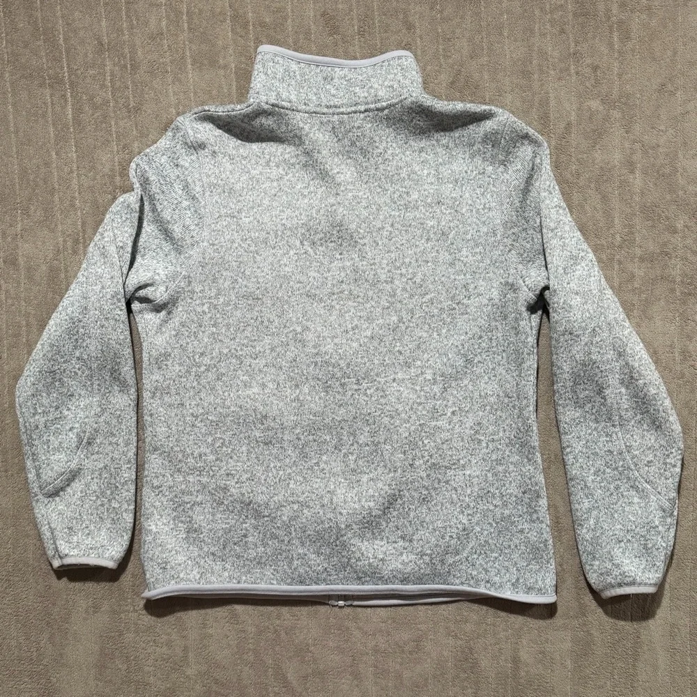 Swiss Tech Women’s Gray Zip-Up Jacket Ivory Fleece Lined Sweater Large (12-14) - Picture 2 of 8
